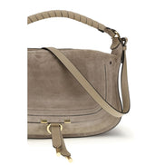Chloé Beige Calf Leather Shoulder Bag - Marcie
