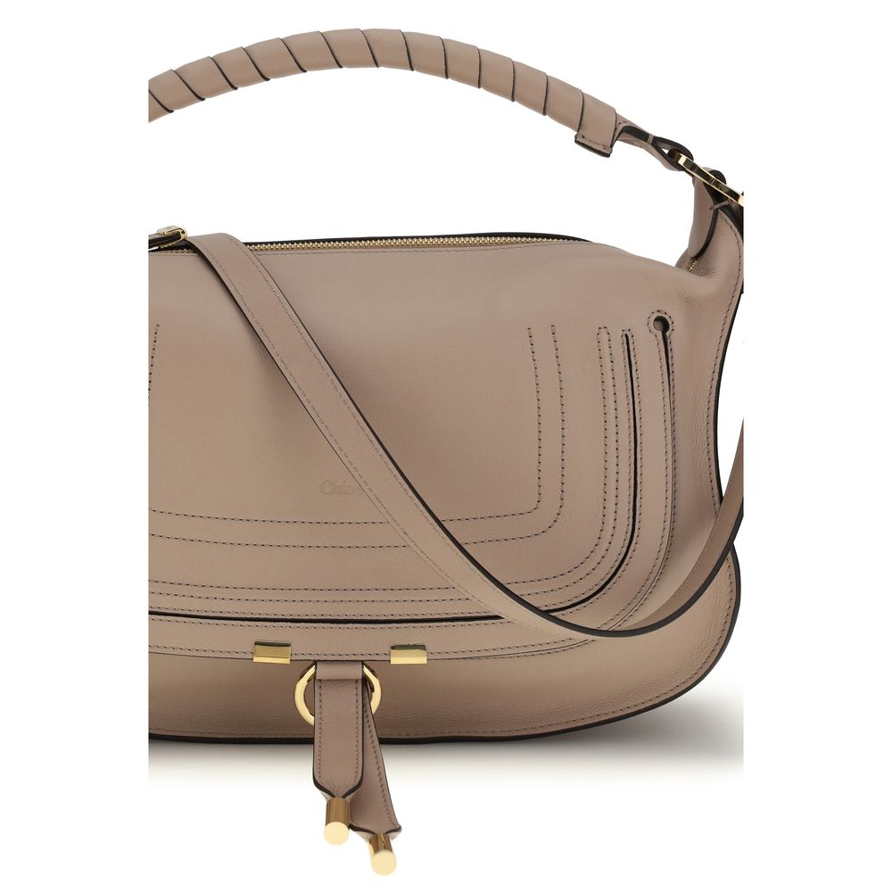 Chloé Grey Calf Leather Shoulder Bag