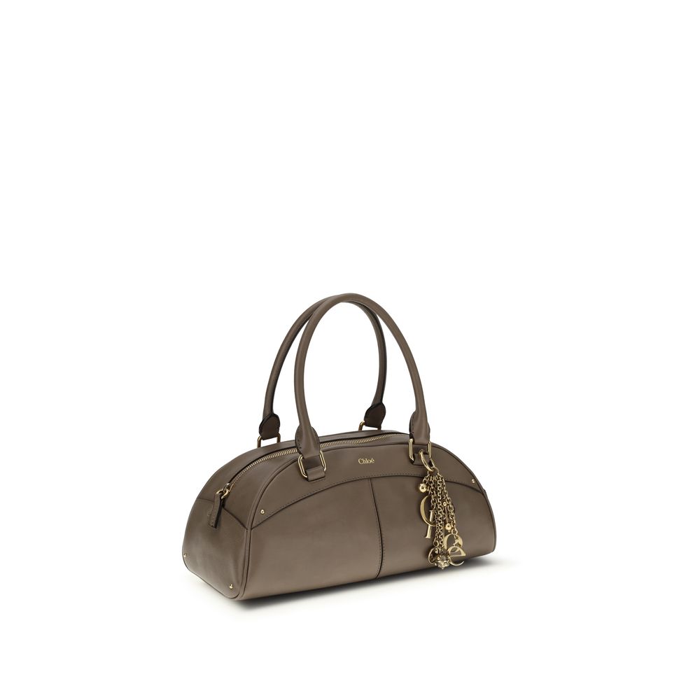 Chloé Gray Calf Leather Handbag