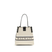 Borsa a tracolla Balmain in cotone beige