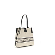 Borsa a tracolla Balmain in cotone beige