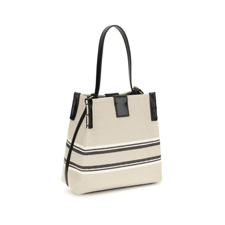 Borsa a tracolla Balmain in cotone beige
