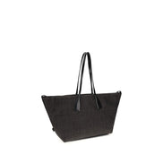 Sac porté épaule Balmain en raphia noir
