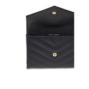 Saint Laurent Black Calf Leather Wallet