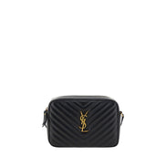 Borsa a tracolla Saint Laurent in pelle di vitello nera Bos Taurus