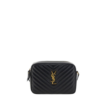 Borsa a tracolla Saint Laurent in pelle di vitello nera Bos Taurus