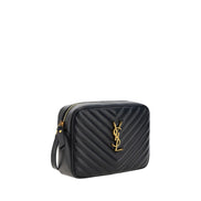 Borsa a tracolla Saint Laurent in pelle di vitello nera Bos Taurus