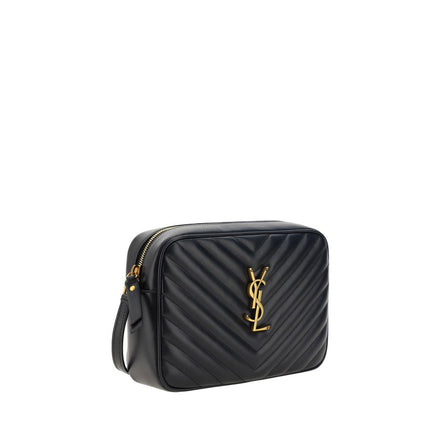 Borsa a tracolla Saint Laurent in pelle di vitello nera Bos Taurus
