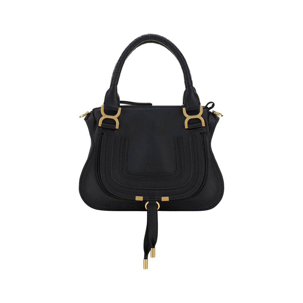Chloé Black Calf Leather Shoulder Bag - Marcie