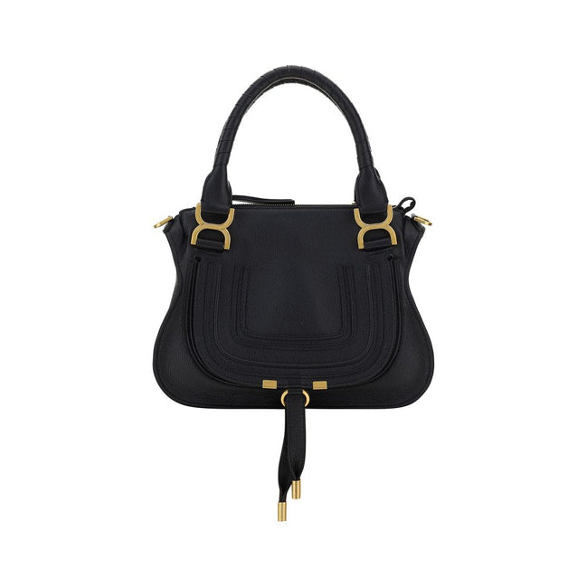 Chloé Black Calf Leather Shoulder Bag - Marcie