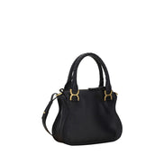 Chloé Black Calf Leather Shoulder Bag - Marcie