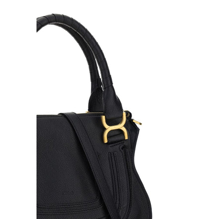 Chloé Black Calf Leather Shoulder Bag - Marcie