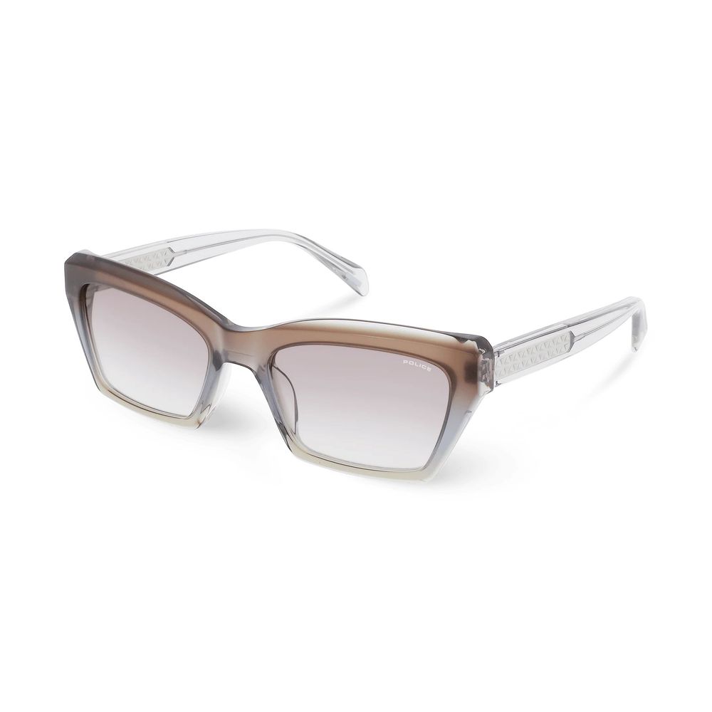 Lunettes de soleil Police en résine marron