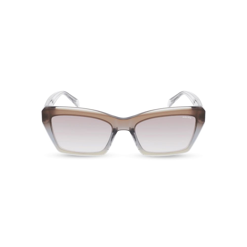 Lunettes de soleil Police en résine marron