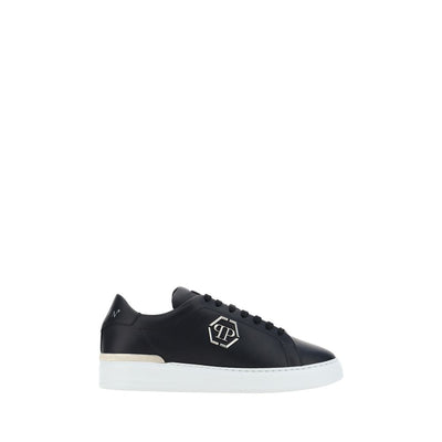 Philipp Plein Sneakers Basse Bos Taurus in Pelle di Vitello Nere