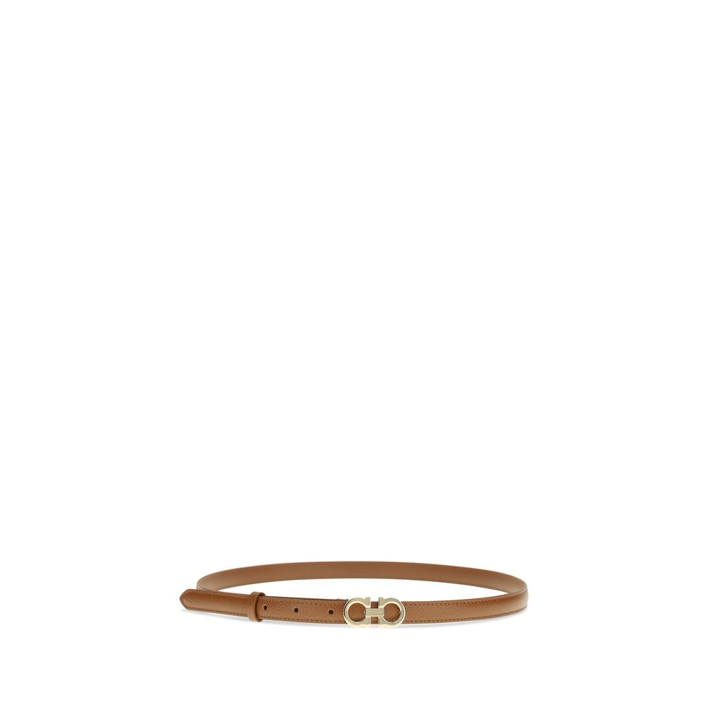 Ferragamo Beige Thin Belt