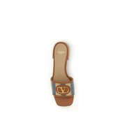 Valentino Garavani Multicolor Viscose Flat Sandals