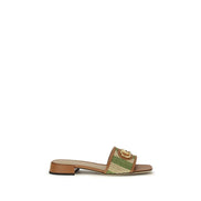 Sandales multicolores en viscose Valentino Garavani