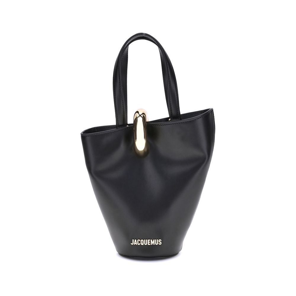 Jacquemus Black Calf Leather Bucket Bag