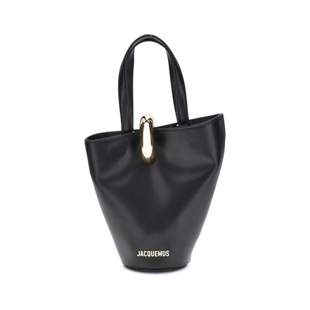 Jacquemus Black Calf Leather Bucket Bag