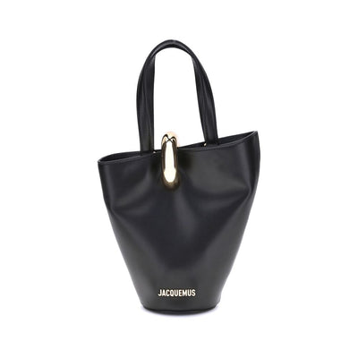 Jacquemus Black Calf Leather Bucket Bag