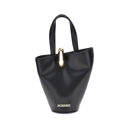 Jacquemus Black Calf Leather Bucket Bag