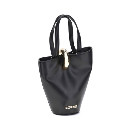 Jacquemus Black Calf Leather Bucket Bag