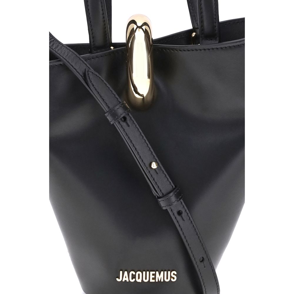 Jacquemus Black Calf Leather Bucket Bag