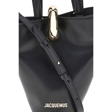 Jacquemus Black Calf Leather Bucket Bag