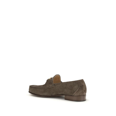 Mocassins à enfiler Valentino Garavani en cuir de veau marron Bos Taurus