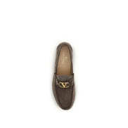 Mocassins à enfiler Valentino Garavani en cuir de veau marron Bos Taurus