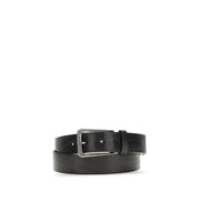 Brunello Cucinelli Ceinture classique en cuir de veau noir Bos Taurus