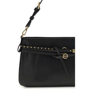 PINKO Black Buckle Shoulder Bag