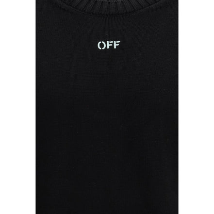 Off-White Black Cotton Sweatshirt