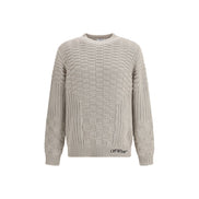 Off-White Beige Cotton Sweatshirt