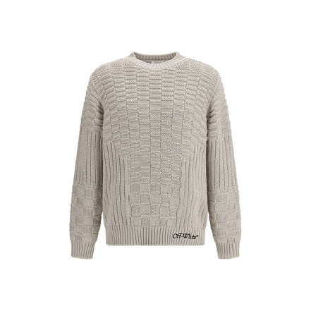 Off-White Beige Cotton Sweatshirt