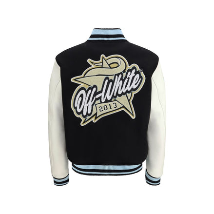 Off-White Black Wool Bomber