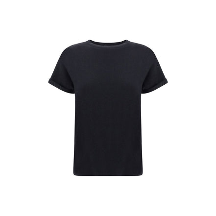 Brunello Cucinelli Black Nylon T-Shirt