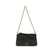 PINKO Black Double Mini Shoulder Bag
