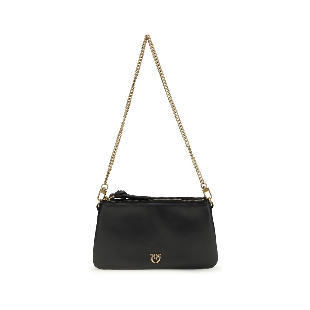 PINKO Black Double Mini Shoulder Bag