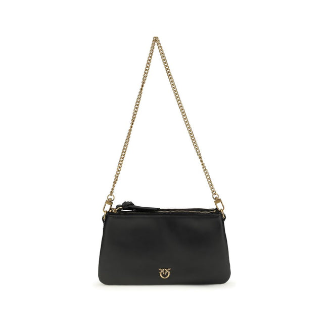 PINKO Black Double Mini Shoulder Bag