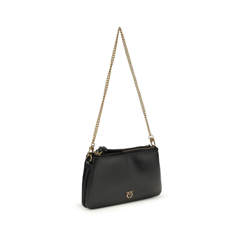 PINKO Black Double Mini Shoulder Bag