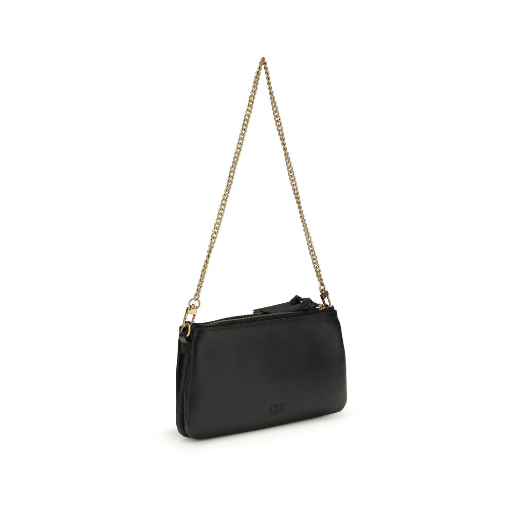 PINKO Black Double Mini Shoulder Bag