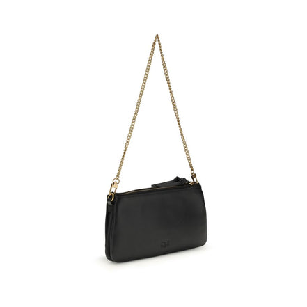 PINKO Black Double Mini Shoulder Bag
