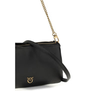 PINKO Black Double Mini Shoulder Bag