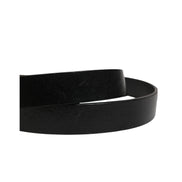 Ceinture Dolce & Gabbana en cuir noir classique avec boucle logo pour homme