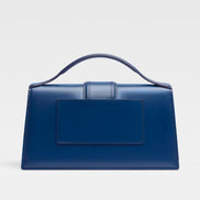 Jacquemus Dark NavyLeather Le Grand Bambino Handbag
