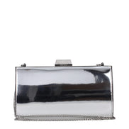 Jimmy Choo Grey Leather Clutch Bag