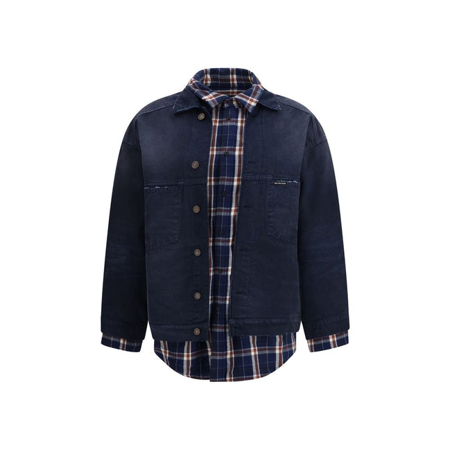 Veste en jean en coton bleu Balenciaga