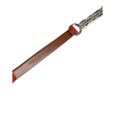 Ceinture ornée de cristaux en velours rouge Dolce & Gabbana